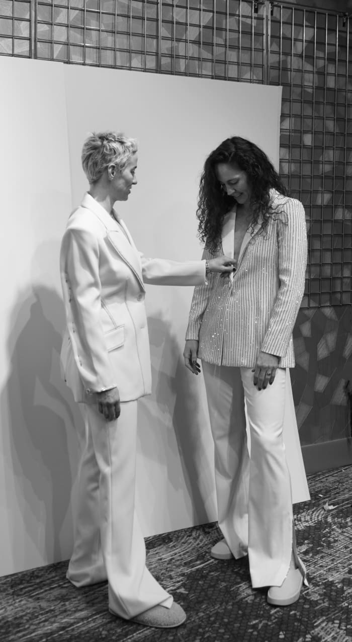 Megan Rapinoe and Sue Bird